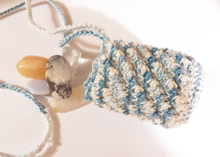 Don't Eat the Paste Crocheted Pendant Pouch pattern