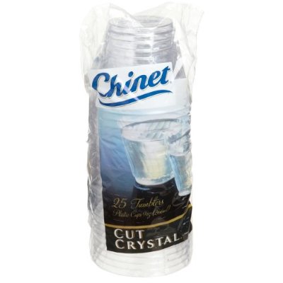 chinet crystal cut tumblers bulk glasses wine plastic ounce
