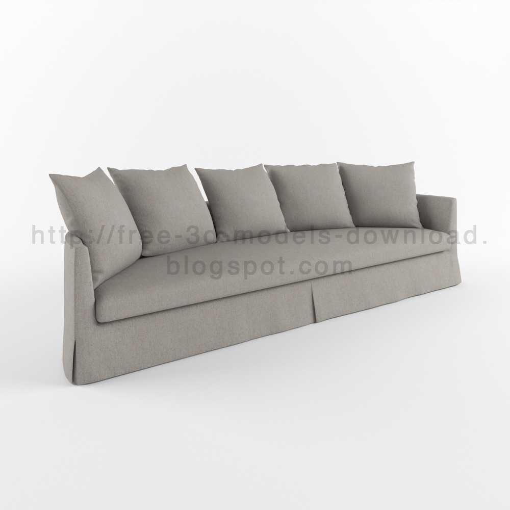 Crono Simplice Collection, 3d модель, 3d model, b&b, free download, furniture, grey, Italia, диван, sofa, скачать бесплатно
