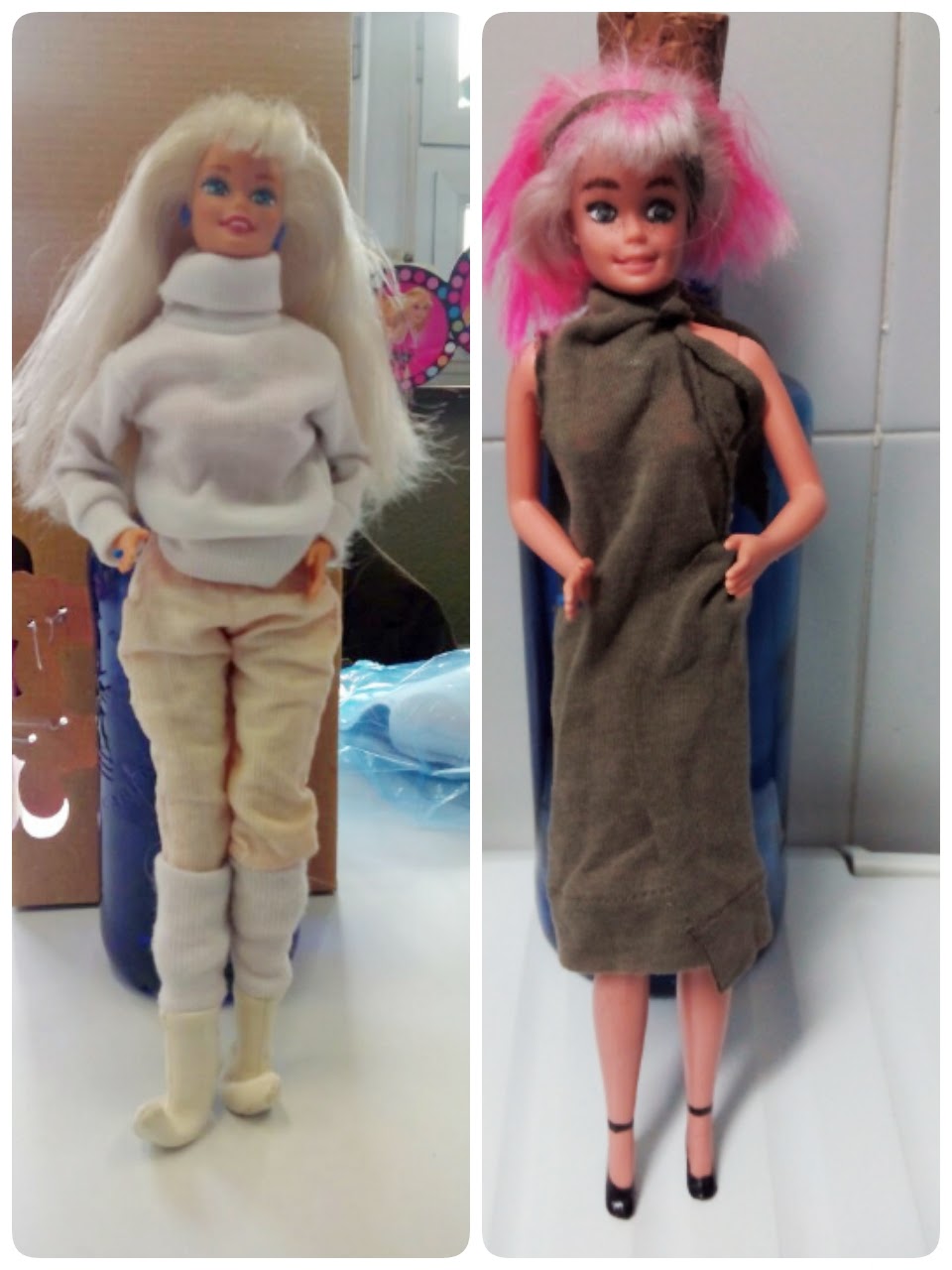 El antes y el después de la muñeca