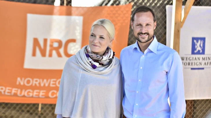 Prince Haakon and Princess Mette-Marit visits the Jordan