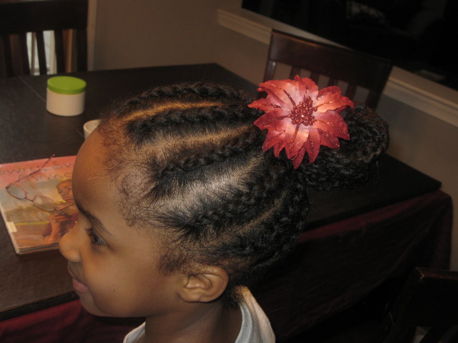 African ThreadingCornrowThreaded Bun