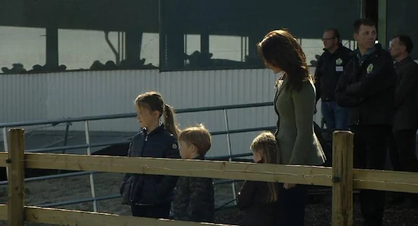 Crown Princess Mary of Denmark with her children Prince Christian and Princess Isabella attended the opening of Eco day 2015 (Økodag) in Zealand Island