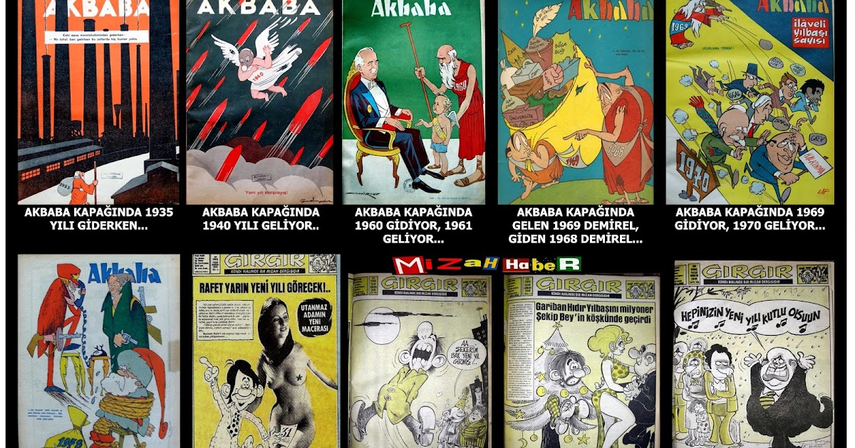 MİZAH HABER MİZAHHABER; "AKBABA" VE "GIRGIR" DERGİLERİNDEN YILBAŞILI