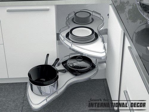 pull out drawers,pull out shelves, extendable kitchen carousel