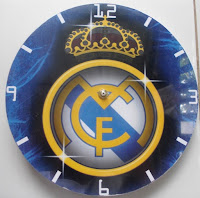 Jam Dinding Unik Klub Bola Real Madrid