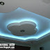 Gypsum ceilings designs with blue ceiling lighting ideas