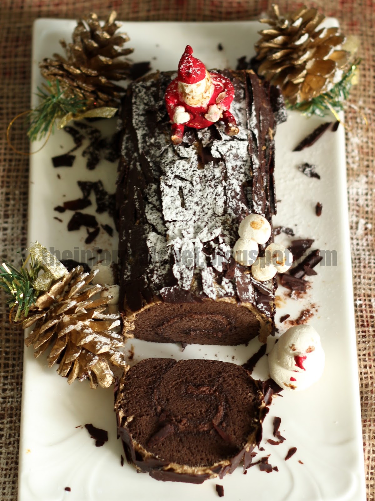 Hippo cake easy birthday The Informal Chef: Chocolate Yule Log Cake 巧克力树桐蛋糕