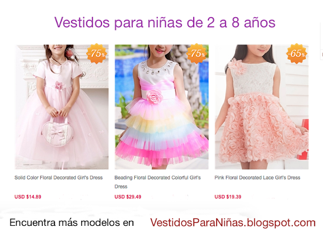  Vestidos para niñas de 6 años