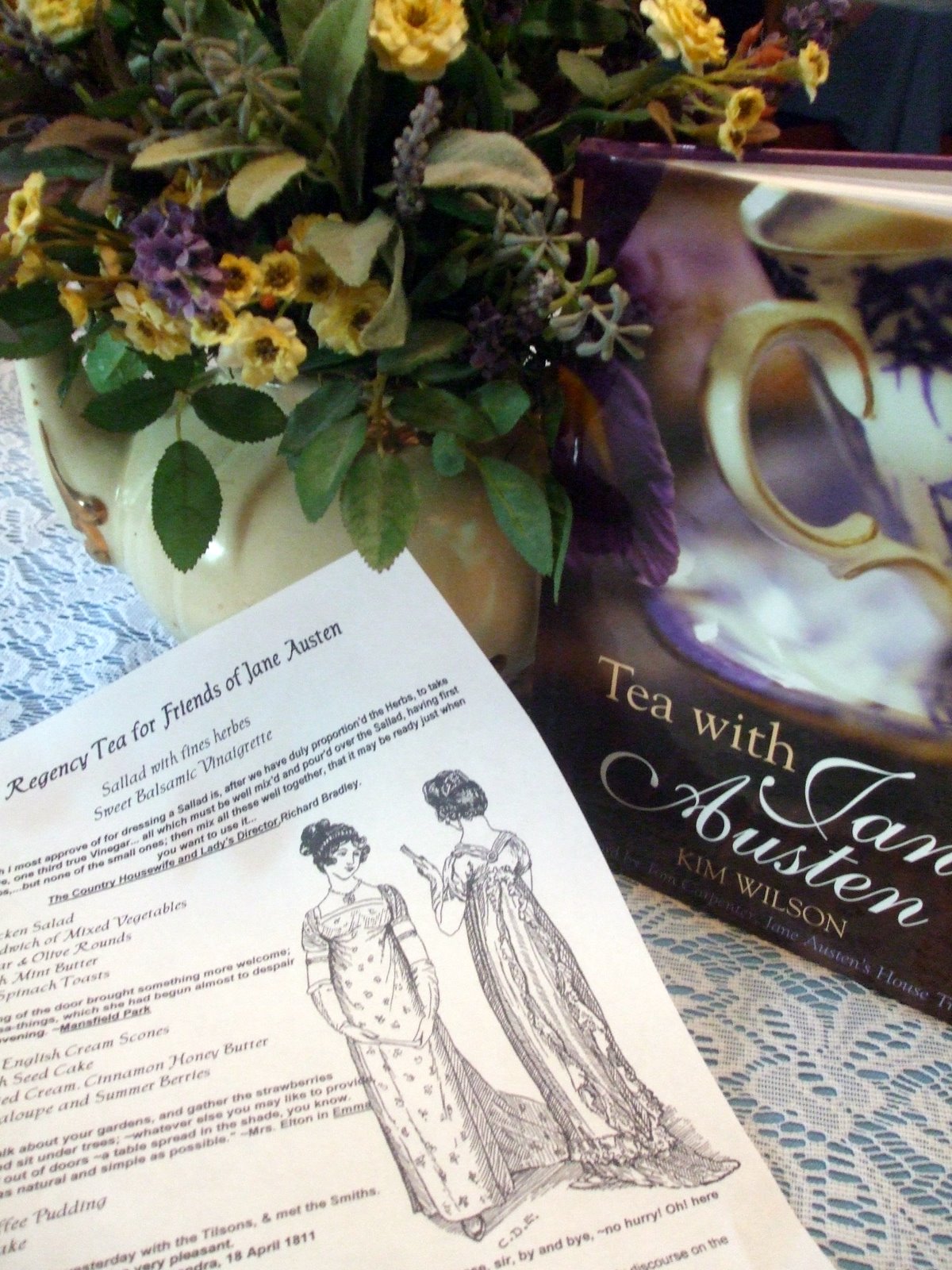 Rosemary's Sampler Regency Tea for Friends of Jane Austen