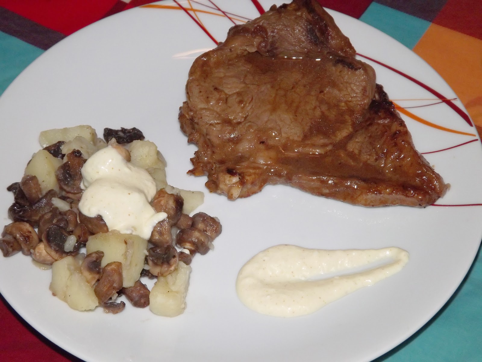 Gourmand & Gourmet Entrecôte soja/moutarde et salade pommes