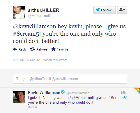 ¡¡Kevin Williamson ya tiene listo el guión de 'Scream 5'!! S5!!