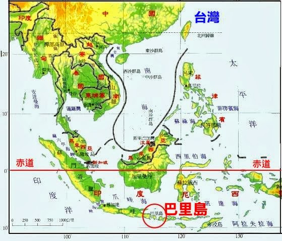 巴里島地圖