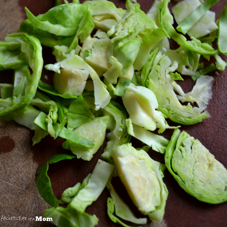 Architecture of a Mom Apple Bacon Brussel Sprout Salad