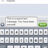 iPhone SMS spoofing.
