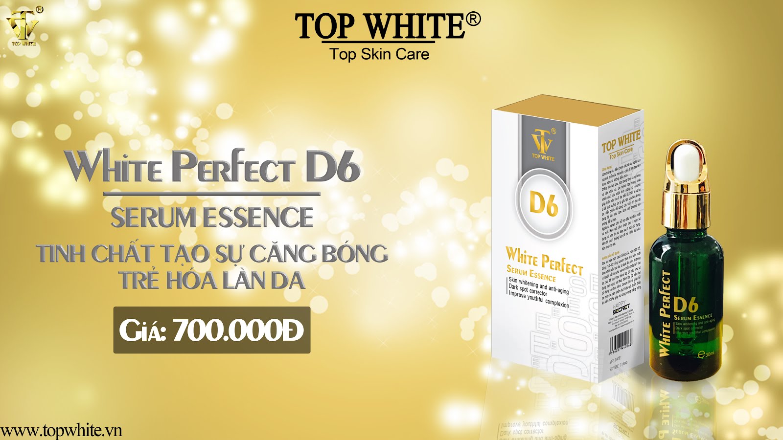 Serum Dưỡng Da Mặt Serum Chống Lao Hoa Da White Perfect D6