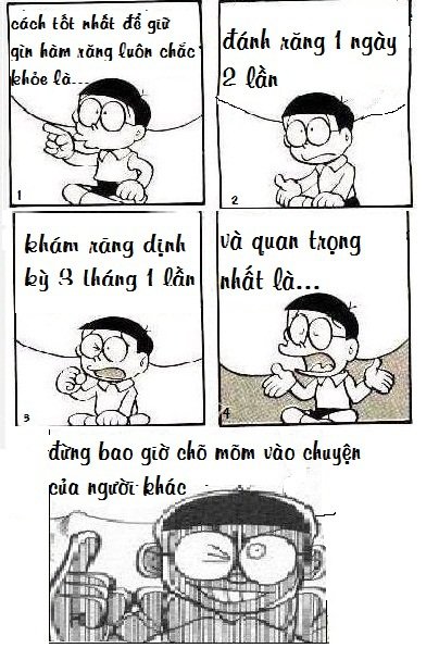 [Chế doraemon]  Giữ hàm răng chắc khỏe S1600