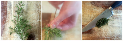 How to Strip Rosemary|www.theredheadedrunner.com