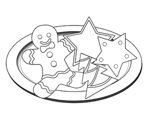 Christmas Cookies Coloring Pages