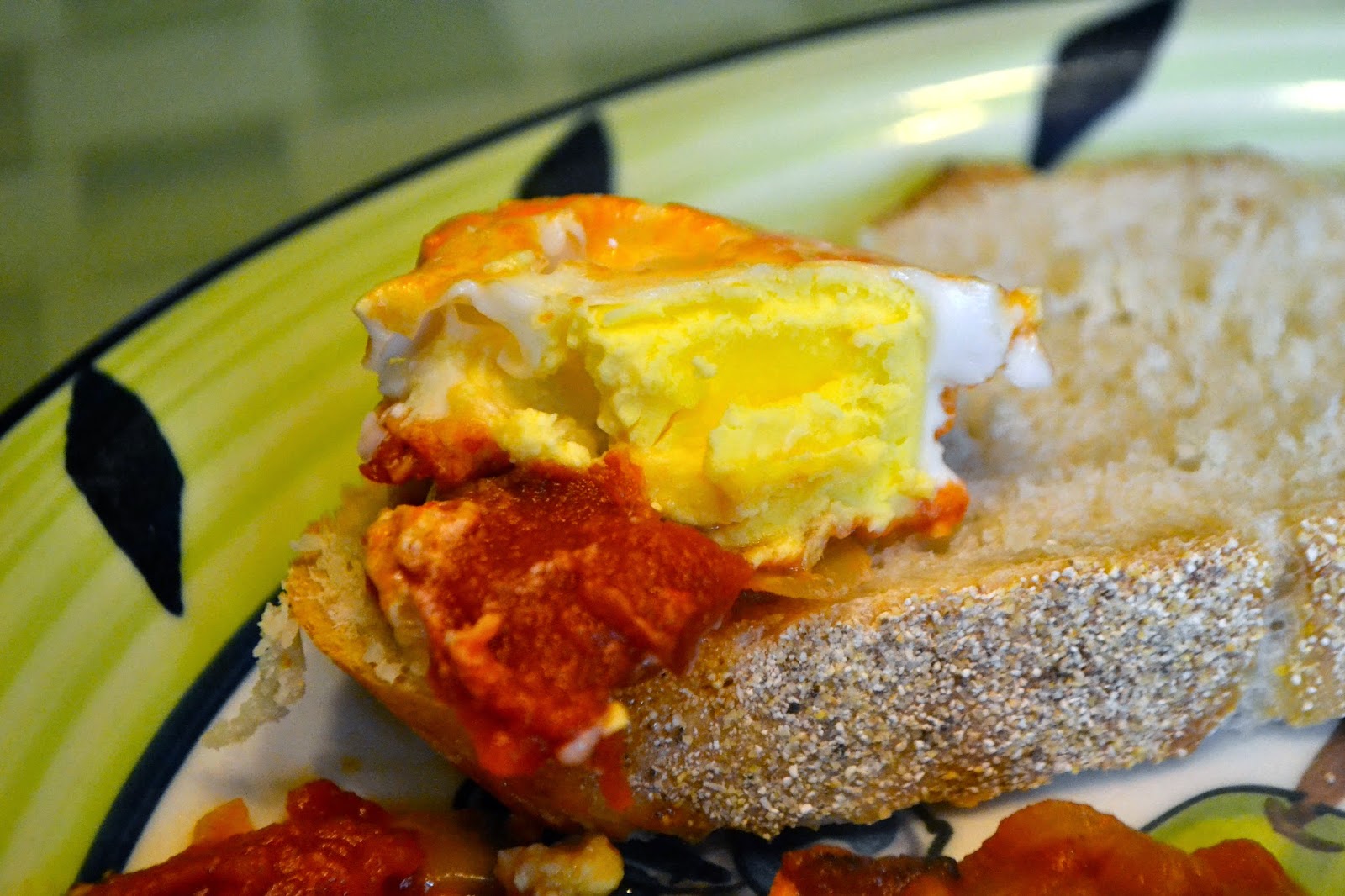 A Taste of Alaska Poached Eggs in Spicy Tomato Sauce