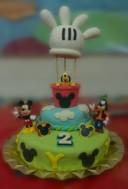 Tarta Club House Mickey Mouse!
