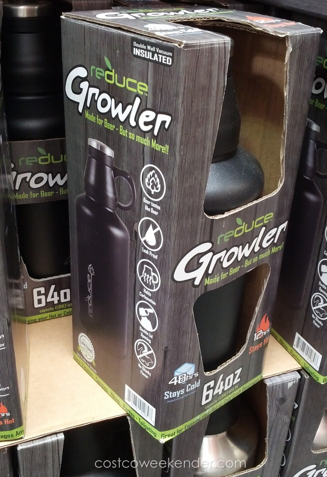 Reduce 64 oz Stainless Steel Vacuum Growler Costco Weekender