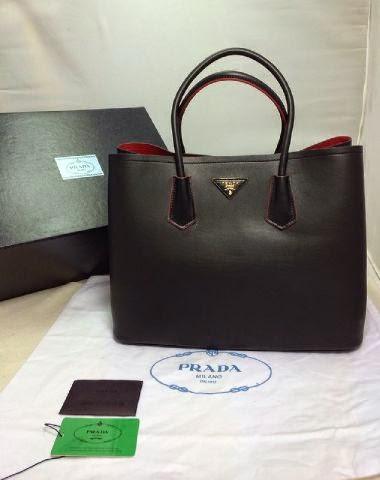 LOVELY BRANDED BAGS : Prada Double Bag Small Taiga Leather Limited ...  