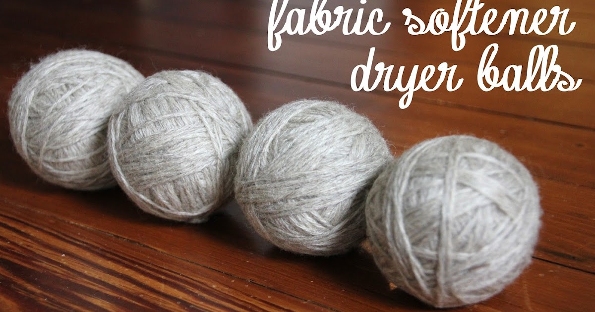Lovely Little Life DIY Fabric Softener Dryer Balls