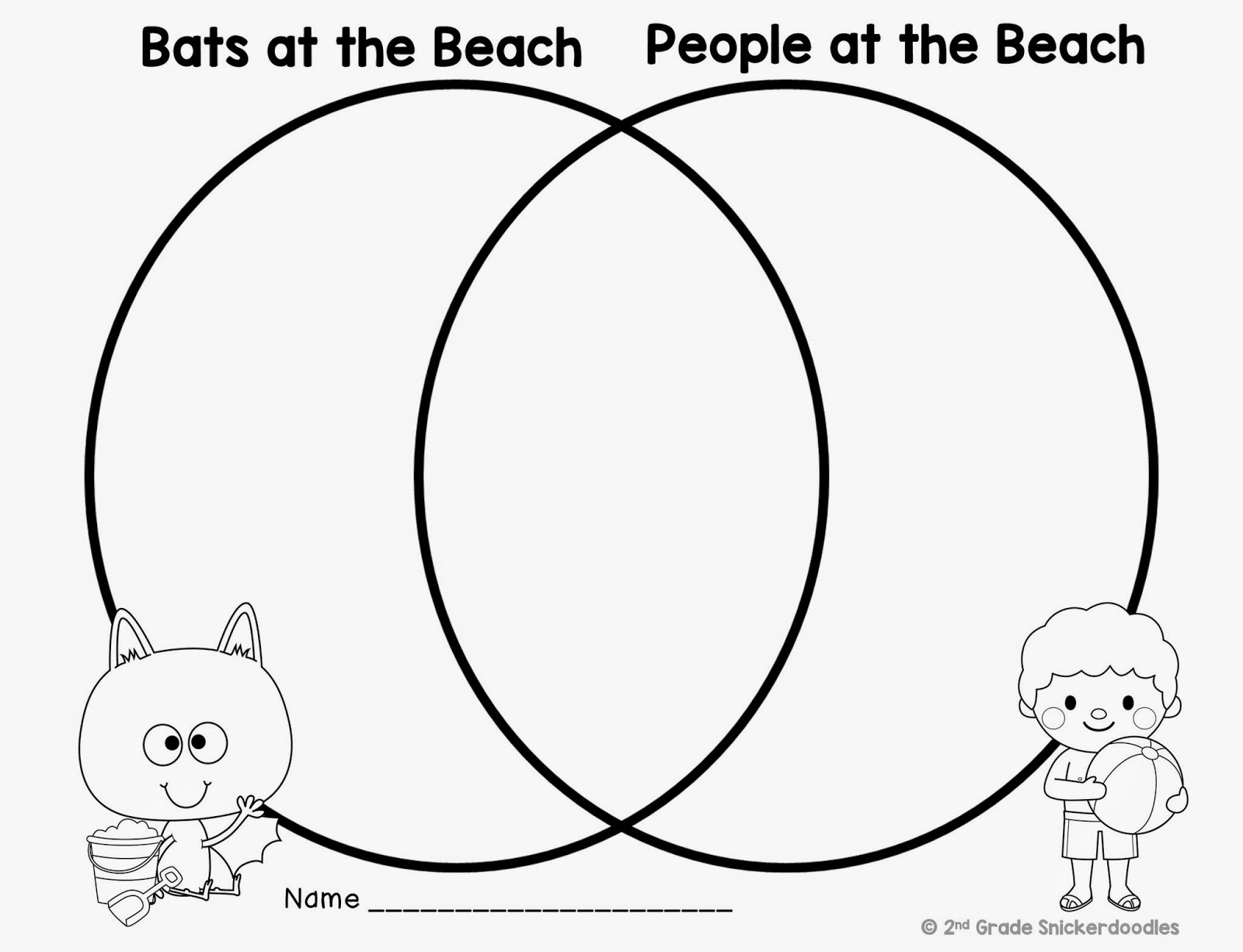 2nd Grade Snickerdoodles Bats at the Beach {Freebie}