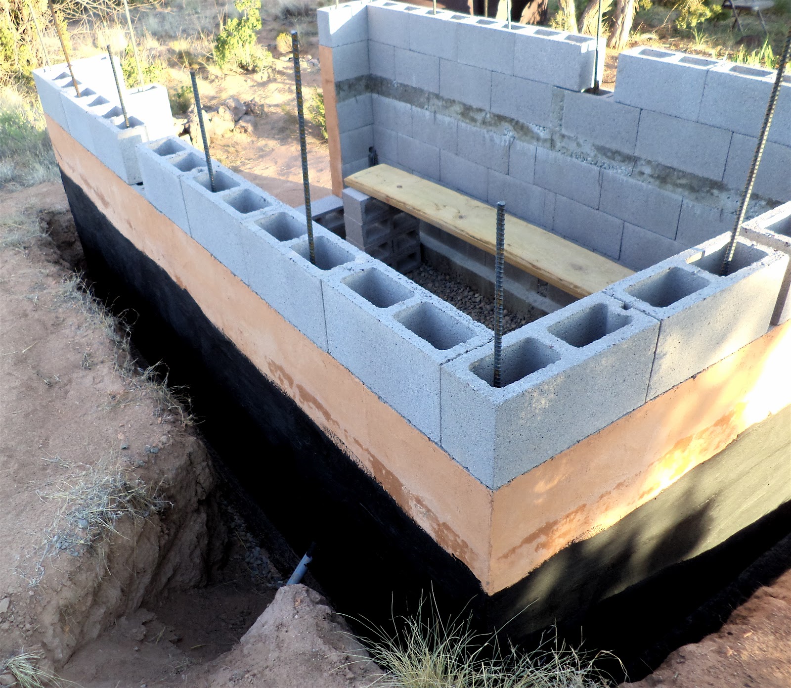 Alt. Build Blog Building A Well House 2 Dry Stack Cement Block