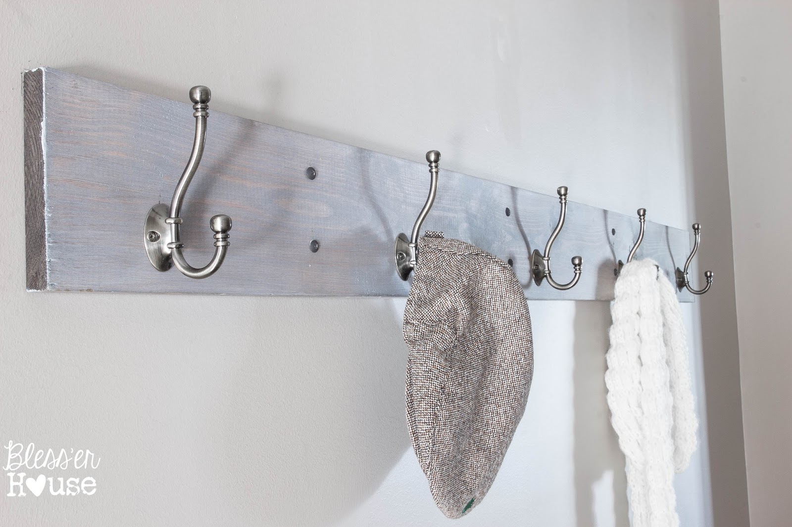 Diy Weathered Wood Wall Hook Rack Entryway Progress Bless'er House - Bless'er House Diy Weathered Wood Wall Hook Rack Simple To Make And diy weathered wood wall hook rack entryway progress bless'er house - bless'er house diy weathered wood wall hook rack simple to make and