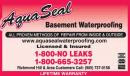 Aquaseal Wet Leaky Basement Solutions Specialists | Wet Basement Richmond Hill 1-800-NO-LEAKS