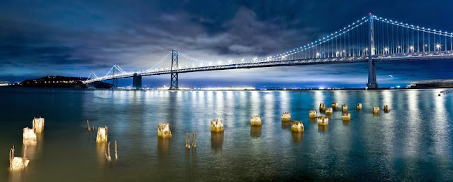 Bay Bridge khi vào đêm