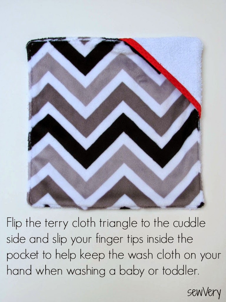 sewVery Baby Wash Cloth Tutorial