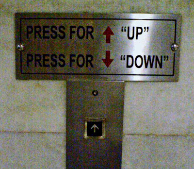 lift instructions sign