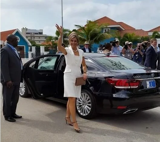 Queen Maxima and King Willem-Alexander of the Netherlands visited Sail Aruba 2015 on the island of Aruba