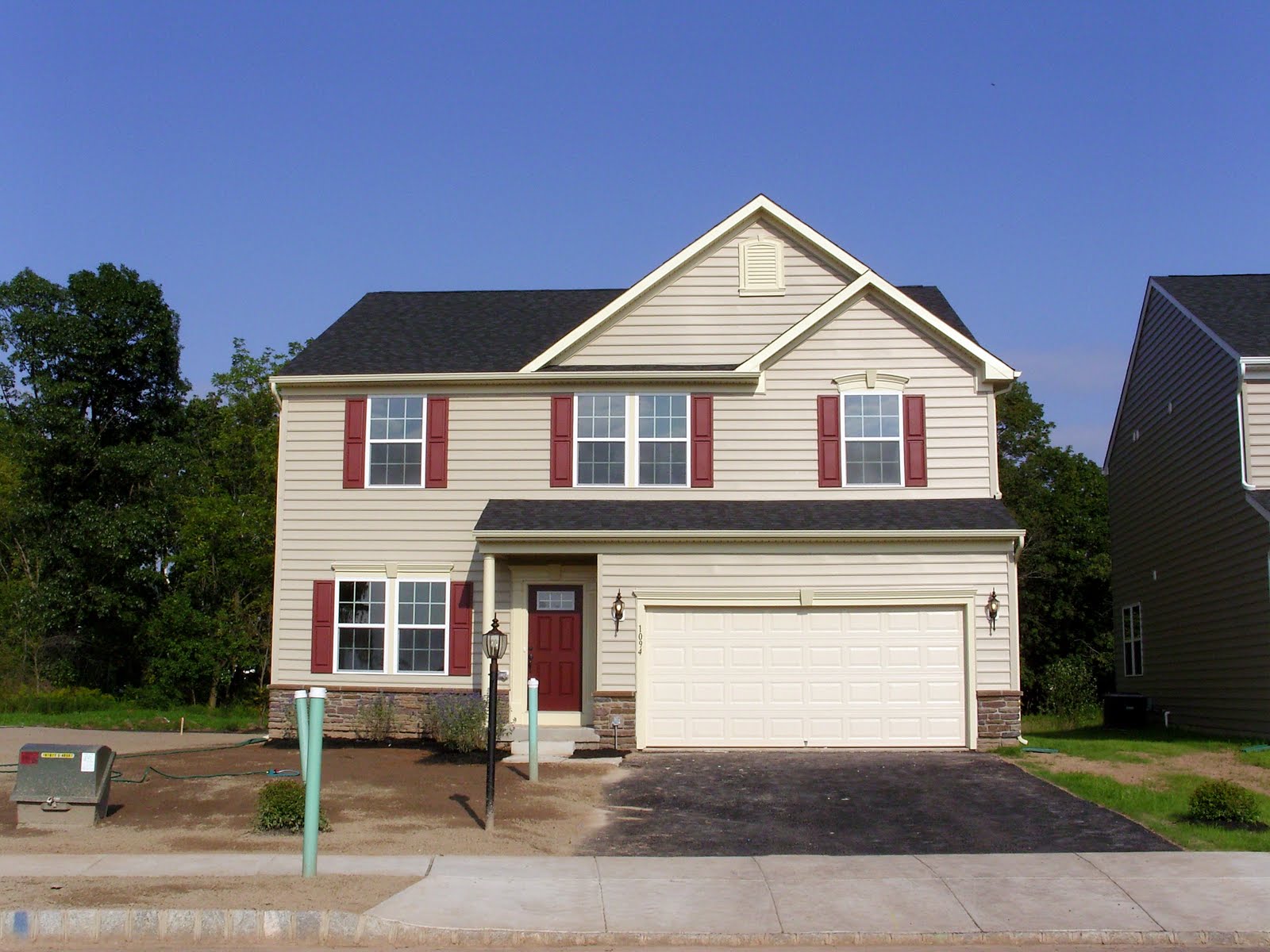 Our 1st New Home Building a Ryan Homes Milan Exterior