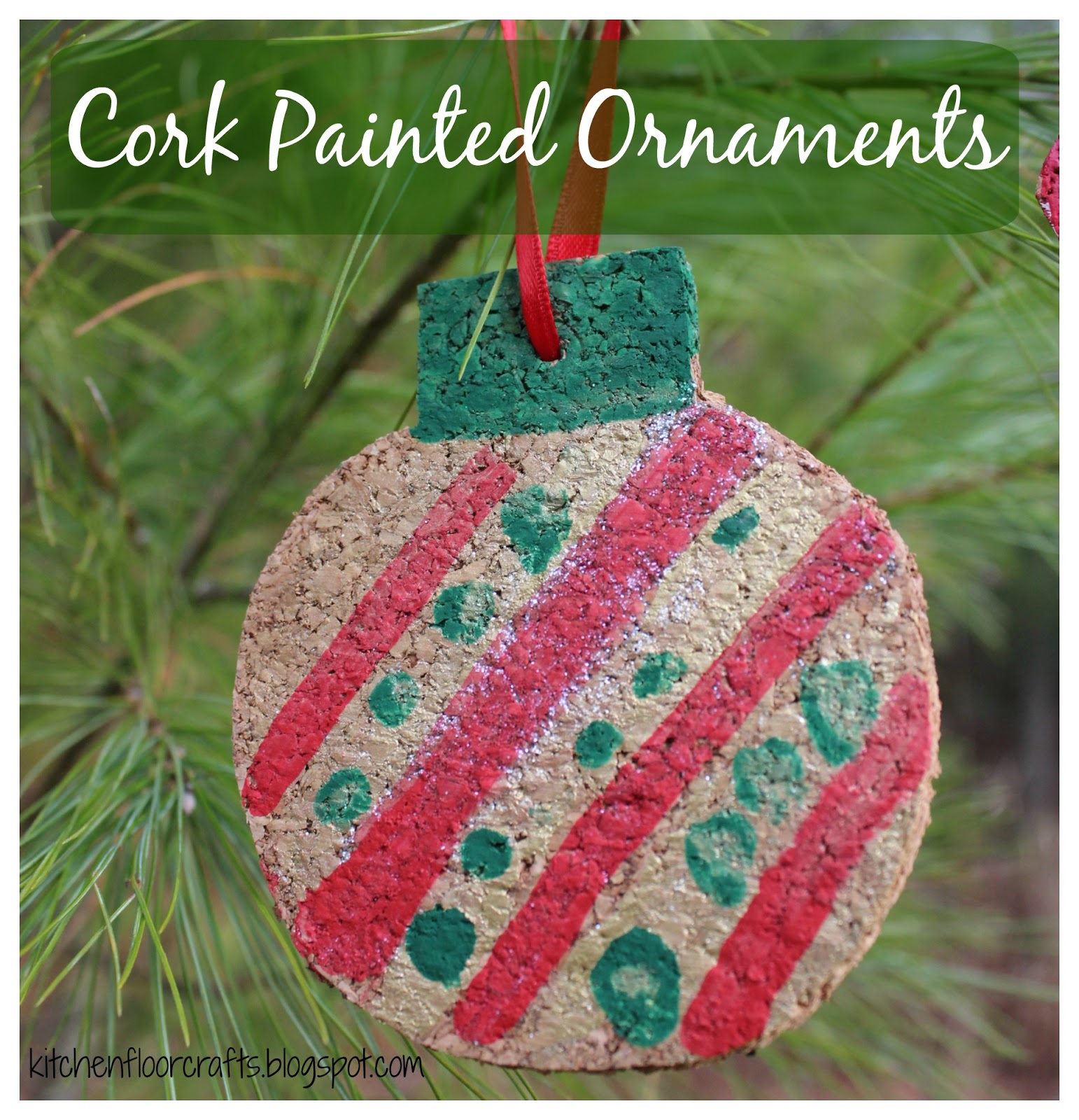 Kitchen Floor Crafts Cork Painted Ornaments