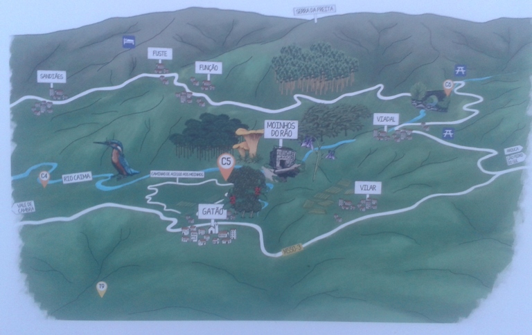 Mapa dos Moinhos do Rão Mapa dos Moinhos do Rão