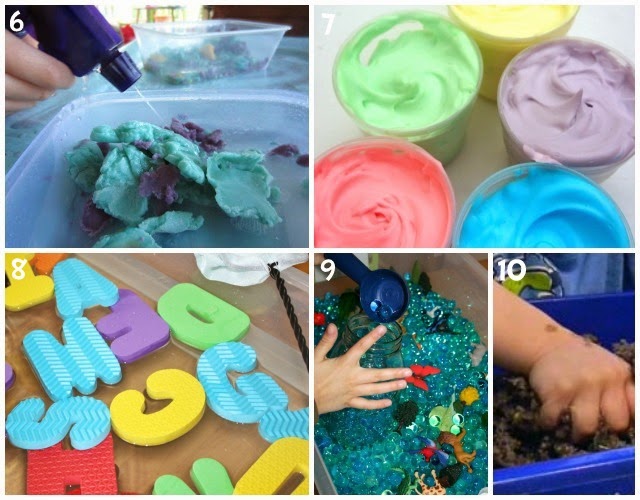 Learn with Play at Home 10 simple Sensory Play ideas