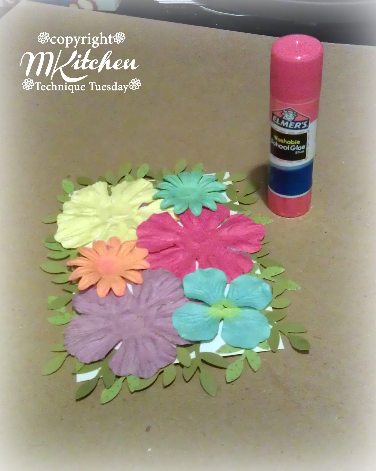 Technique Time Tuesday Faux Pressed Flowers Challenge