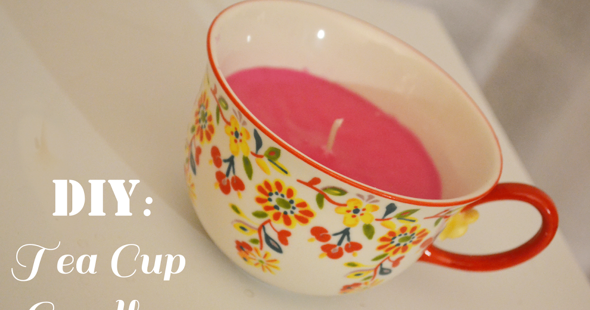 All Things Pink and Pretty Day 5 DIY Tea Cup Candles
