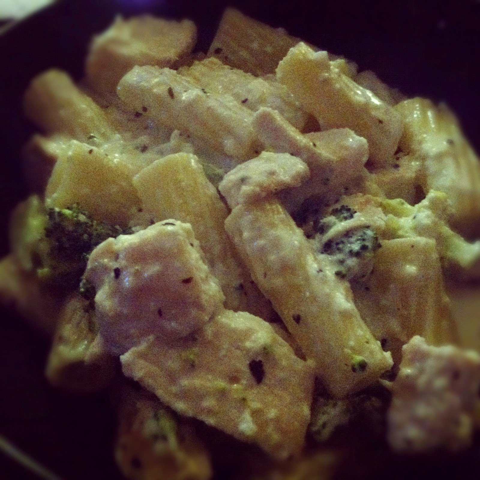 The Dish and More Rigatoni with Chicken and Broccoli in Lemon Cream Sauce