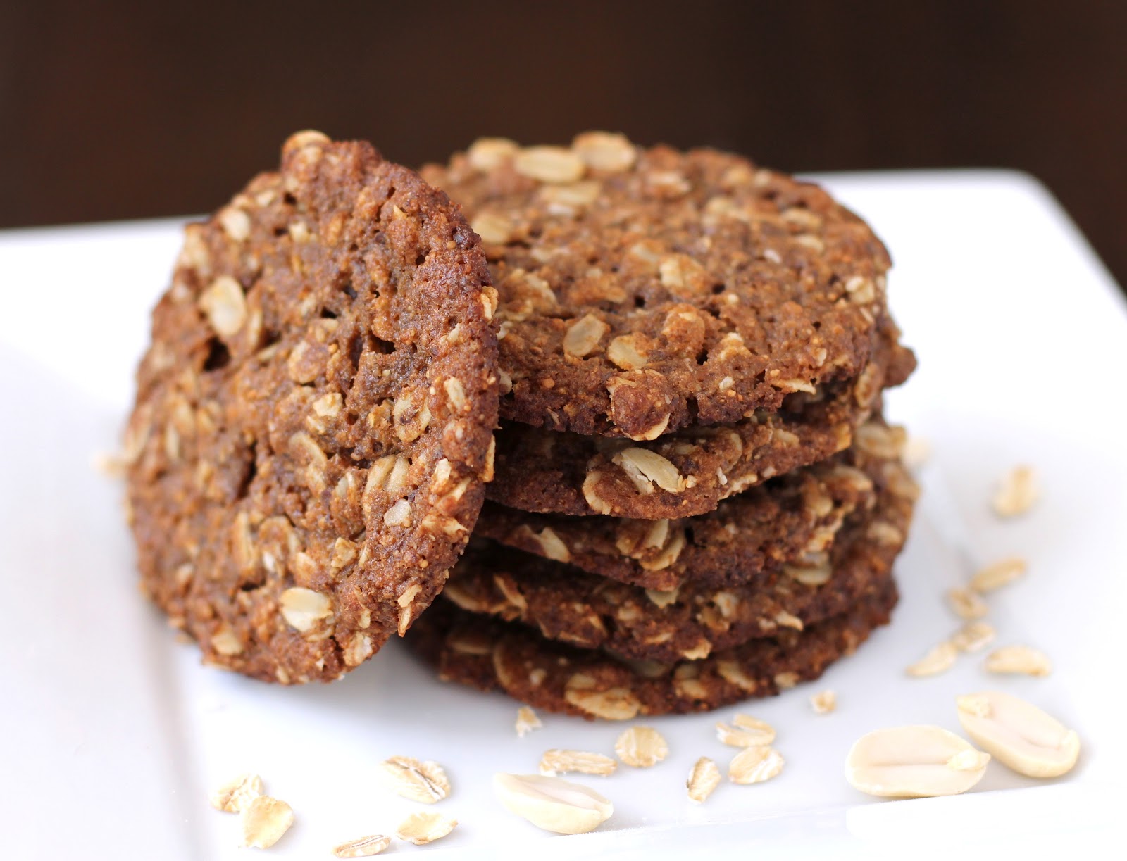 chockohlawtay Thin & Chewy Peanut Butter Oatmeal Cookies [2 ways]