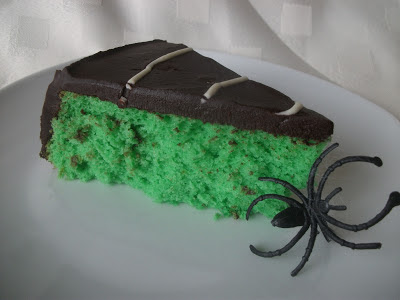 Lime and Dark Chocolate Chiffon Cake