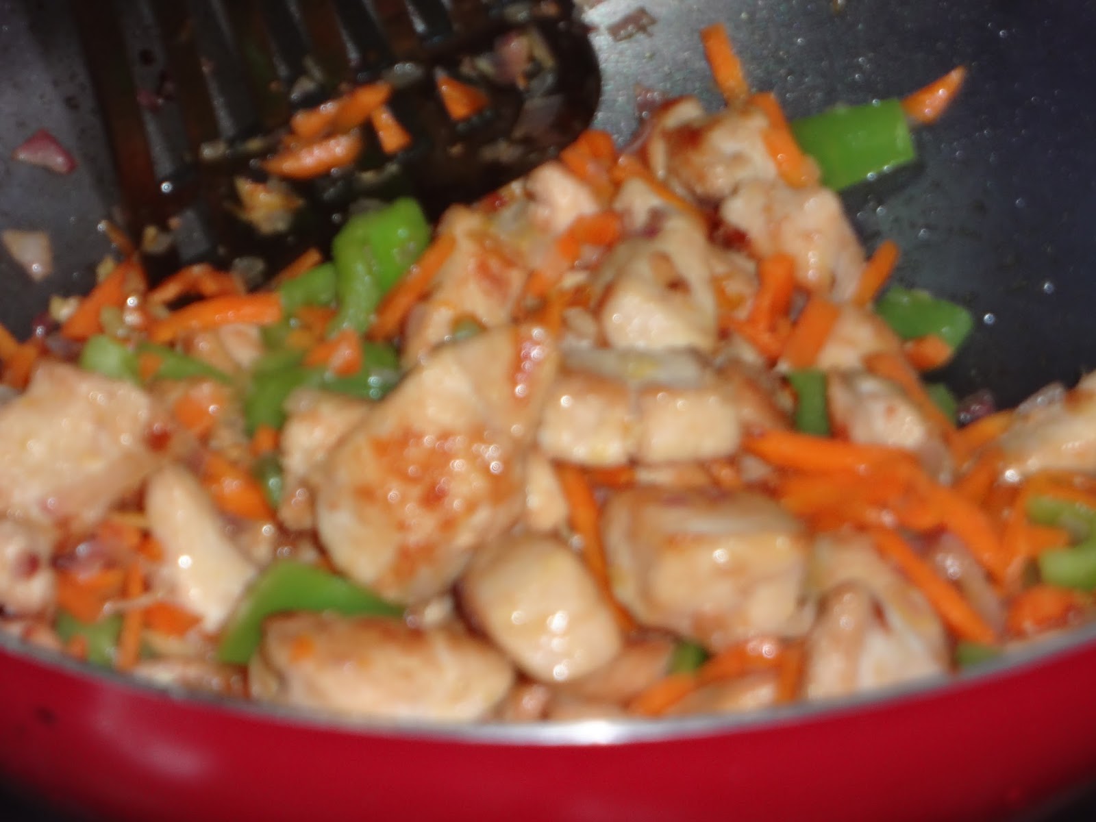 Cooking at Mayflower Sweet and Sour Chicken