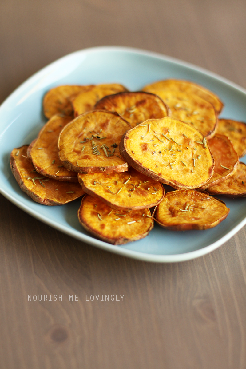 Nourish me lovingly Roasted sweet potato medallions (GF, V+)