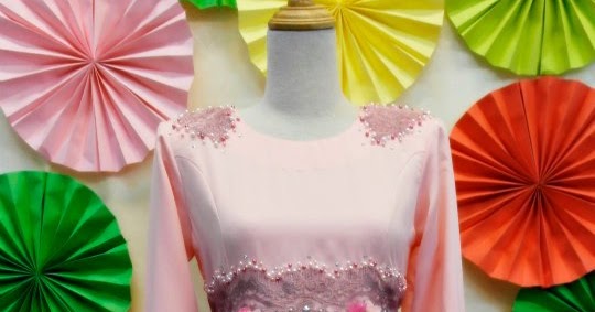 model baju pengantin pink peach