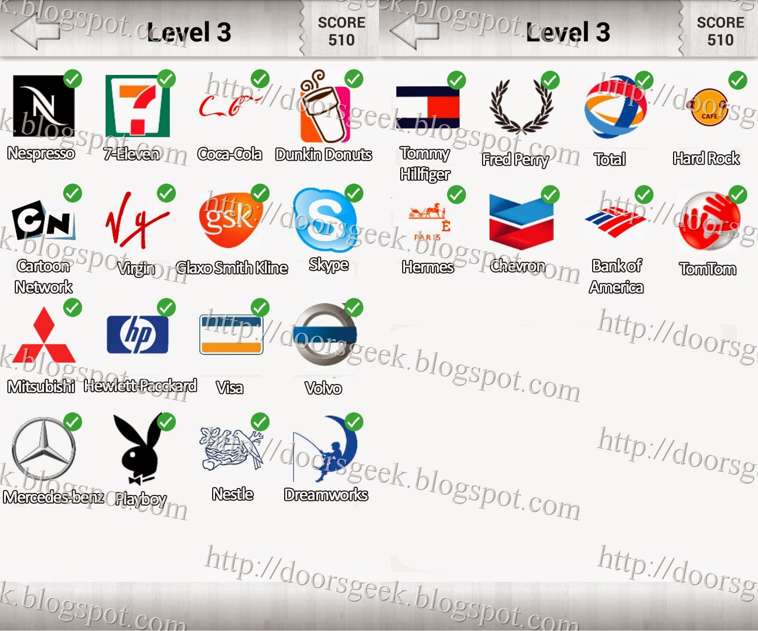 Logo Quiz! Level 3 (Candy Logo) Doors Geek