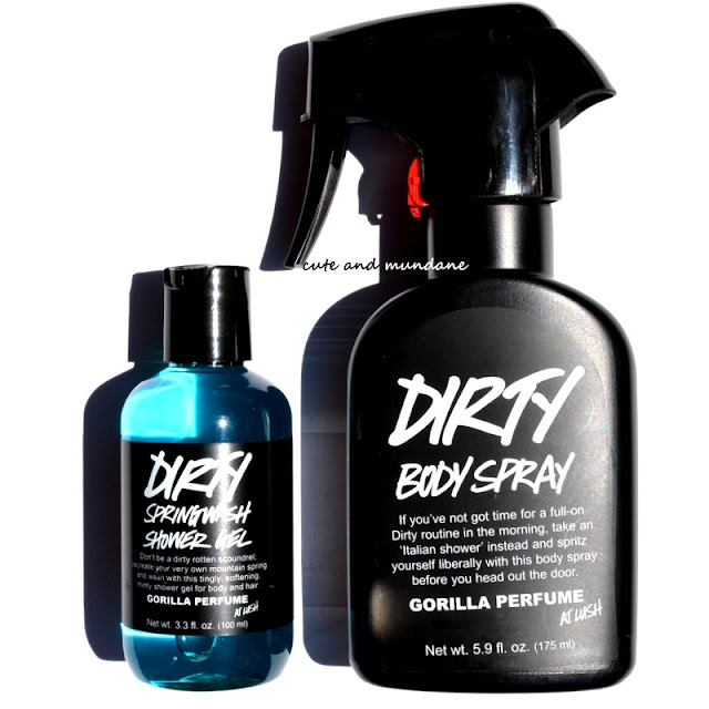 Cute and Mundane LUSH Dirty Body Spray + Dirty Springwash Shower Gel